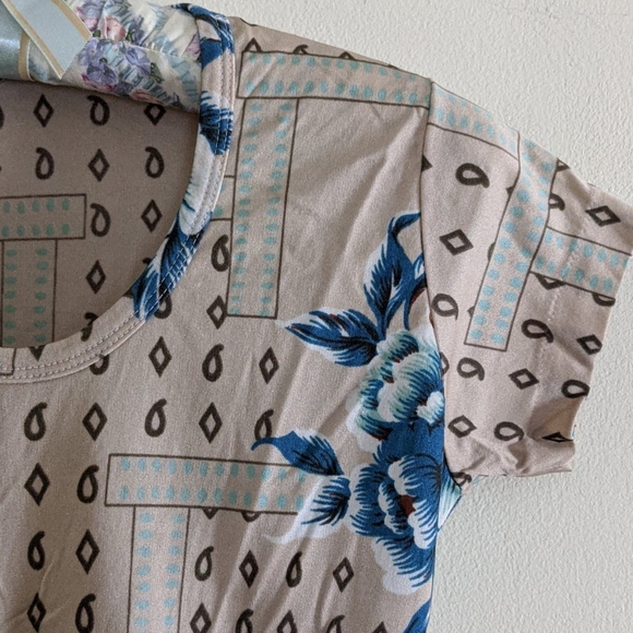 Vintage 1970s Vicki Volts stretchy Top with Scarf Medium - Picture 2 of 8